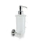 Venus Chrome Wall Mounted Frosted Glass Soap Dispenser with Brass Mounting - Stellar Hardware and Bath 