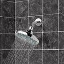 Water Therapy 6" Rain Shower Head With Arm, Chrome - Stellar Hardware and Bath 