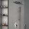 Galiano Chrome Shower System with 10" Rain Shower Head and Hand Shower - Stellar Hardware and Bath 