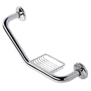 Standard Hotel Chrome Shower Grab Bar with Soap Holder - Stellar Hardware and Bath 