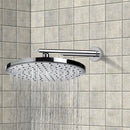 Water Therapy 12" Rain Shower Head With Arm, Chrome - Stellar Hardware and Bath 