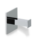 Urania Satin Nickel Contemporary Brass Robe Hook - Stellar Hardware and Bath 