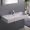 Pinto Rectangular White Ceramic Wall Mounted or Vessel Sink - Stellar Hardware and Bath 