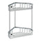 Wire Wire Corner Double Shower Basket - Stellar Hardware and Bath 