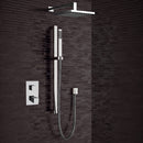 Galiano Chrome Thermostatic Shower System with 8" Rain Shower Head and Hand Shower - Stellar Hardware and Bath 