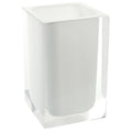 Square White Toothbrush Holder - Stellar Hardware and Bath 