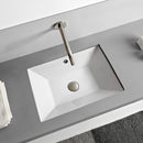Teorema 2 Rectangular White Ceramic Undermount Sink - Stellar Hardware and Bath 