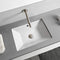 Teorema 2 Rectangular White Ceramic Undermount Sink - Stellar Hardware and Bath 