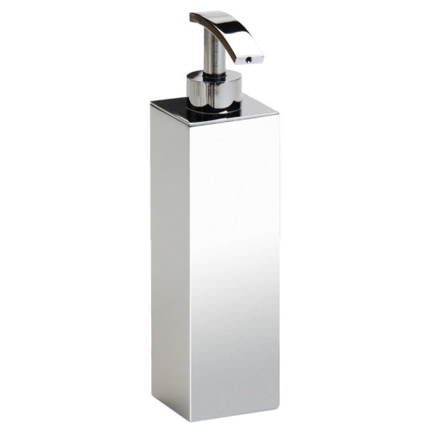 Box Metal Lineal Wall Mounted Tall Square Brass Soap Dispenser - Stellar Hardware and Bath 