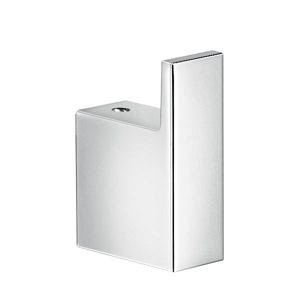 Lanzarote Square Polished Chrome Bathroom Towel Hook - Stellar Hardware and Bath 