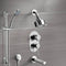 Galiano Chrome Tub and Shower System with Multi Function Shower Head and Hand Shower - Stellar Hardware and Bath 