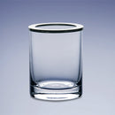 Round Clear Crystal Glass Toothbrush Holder - Stellar Hardware and Bath 