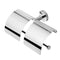 Standard Hotel Chrome Double Toilet Roll Holder with Cover - Stellar Hardware and Bath 