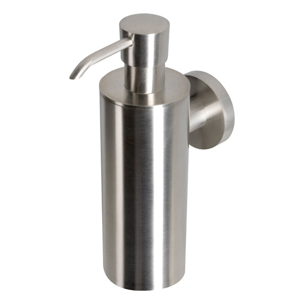 Nemox Stainless Wall Mounted Satin Stainless Steel Soap Dispenser - Stellar Hardware and Bath 