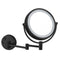 Glimmer Double Face Round LED 3x Magnifying Mirror, Hardwired - Stellar Hardware and Bath 