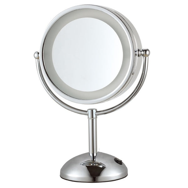 Glimmer Double Face Round 3x Makeup Mirror - Stellar Hardware and Bath 