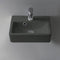 Mini Small Matte Black Ceramic Wall Mounted or Vessel Sink - Stellar Hardware and Bath 