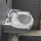 1837 Rectangle White Ceramic Wall Mounted Sink - Stellar Hardware and Bath 