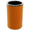 Round Toothbrush Holder Made From Faux Leather in Orange Finish - Stellar Hardware and Bath 