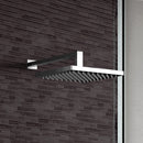 Wellness 12" Rain Shower Head With Arm, Chrome - Stellar Hardware and Bath 