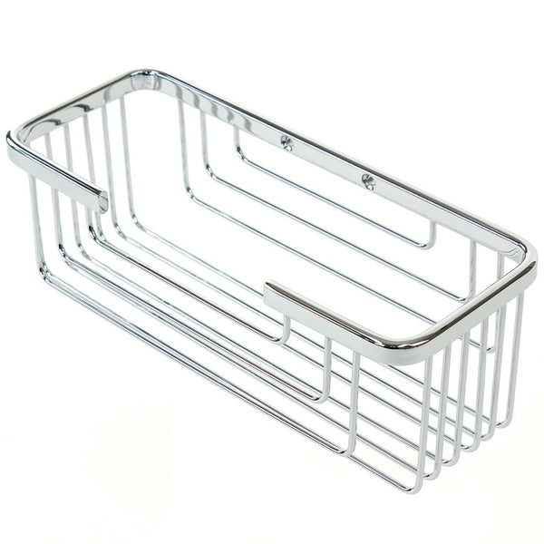 Wire Wall Mounted Chrome Shower Basket - Stellar Hardware and Bath 