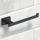 General Hotel Modern Matte Black Toilet Paper Holder - Stellar Hardware and Bath 