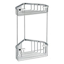 Wire Wire Corner Double Shower Basket - Stellar Hardware and Bath 