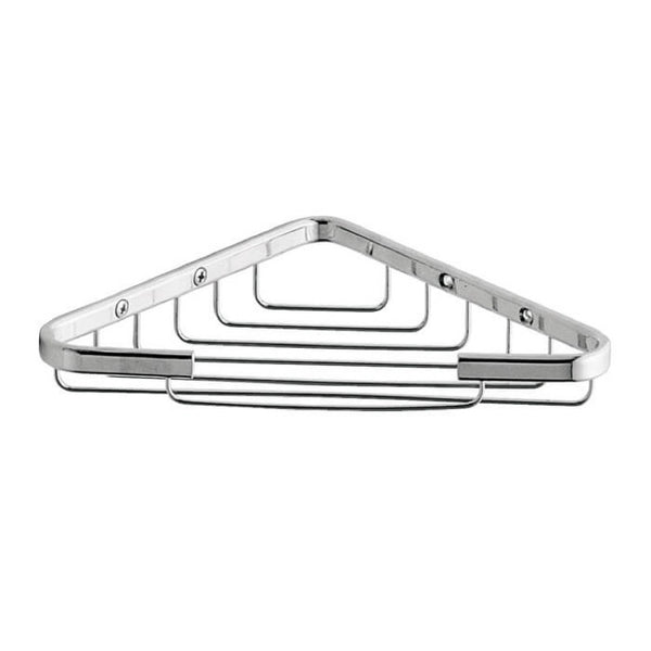 Wire Chrome Wire Corner Shower Basket - Stellar Hardware and Bath 