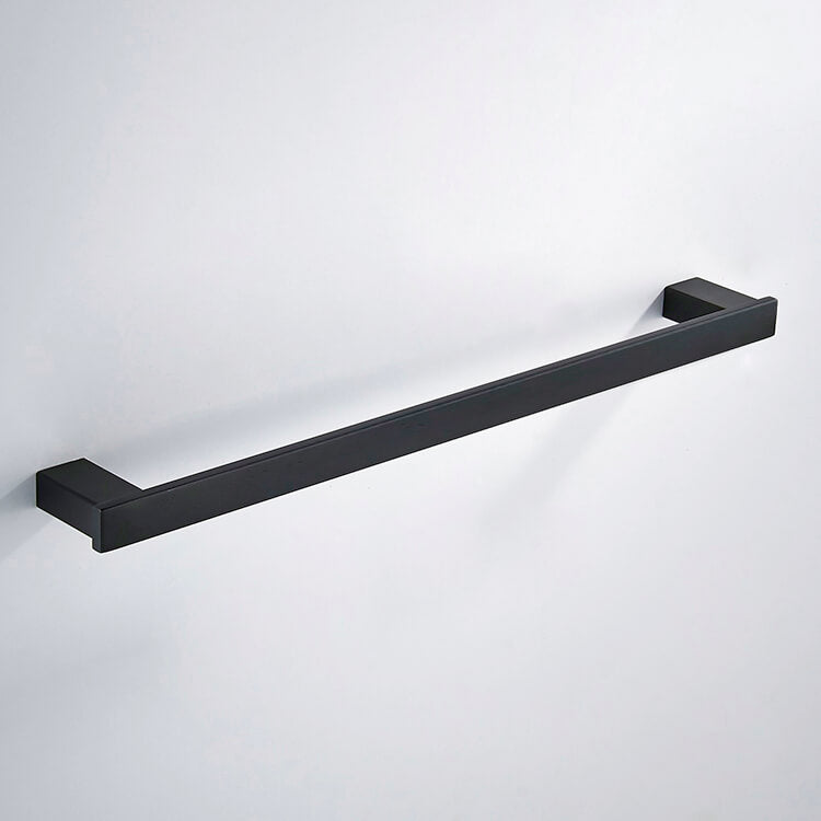 General Hotel 24 Inch Modern Matte Black Towel Bar - Stellar Hardware and Bath 