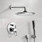 Orsino Chrome Shower System with 9" Rain Shower Head and Hand Shower - Stellar Hardware and Bath 