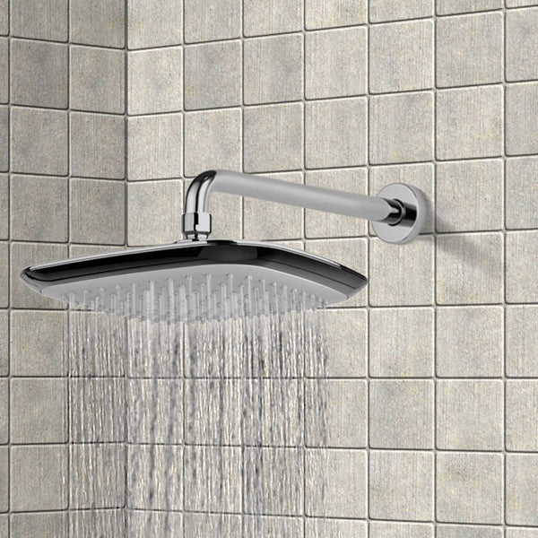 Superinox 9" Rain Shower Head With Arm, Chrome - Stellar Hardware and Bath 