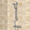 Autunno Chrome Thermostatic Slidebar Shower Set With Multi Function Hand Shower - Stellar Hardware and Bath 