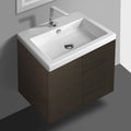 Wenge Vanity Cabinet with Self Rimming Sink and 2 Doors - Stellar Hardware and Bath 