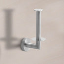 Project Round Brushed Nickel Vertical Toilet Paper Holder - Stellar Hardware and Bath 