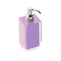 Rainbow Square Pink Countertop Soap Dispenser - Stellar Hardware and Bath 