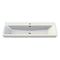 Arica Rectangle White Ceramic Wall Mounted or Drop In Sink - Stellar Hardware and Bath 