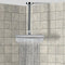 Head Showers Ultra Thin 12" Satin Nickel Rain Shower Head - Stellar Hardware and Bath 