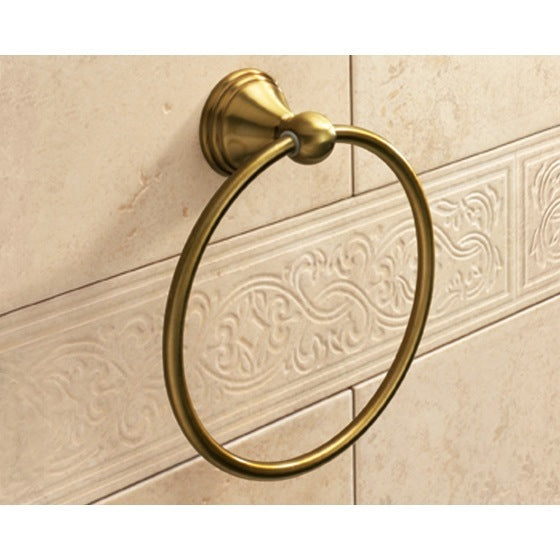 Romance Classic-Style Bronze Towel Ring - Stellar Hardware and Bath 