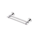 Venus Chrome 12 Inch Double Towel Bar Made in Brass - Stellar Hardware and Bath 