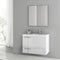 31 Inch Glossy White Bathroom Vanity Set - Stellar Hardware and Bath 