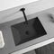 Teorema 2 Rectangular Matte Black Ceramic Undermount Sink - Stellar Hardware and Bath 