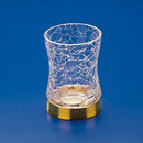 Crackled Glass Tumbler - Stellar Hardware and Bath 