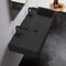 Teorema Matte Black Ceramic Trough Wall Mounted or Vessel Sink - Stellar Hardware and Bath 
