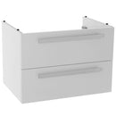 25 Inch Wall Mount Glossy White Bathroom Vanity Cabinet - Stellar Hardware and Bath 