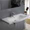 Argona Rectangle White Ceramic Wall Mounted or Drop In Sink - Stellar Hardware and Bath 