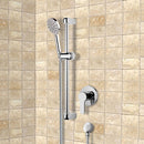 Autunno Chrome Slidebar Shower Set With Multi Function Hand Shower - Stellar Hardware and Bath 