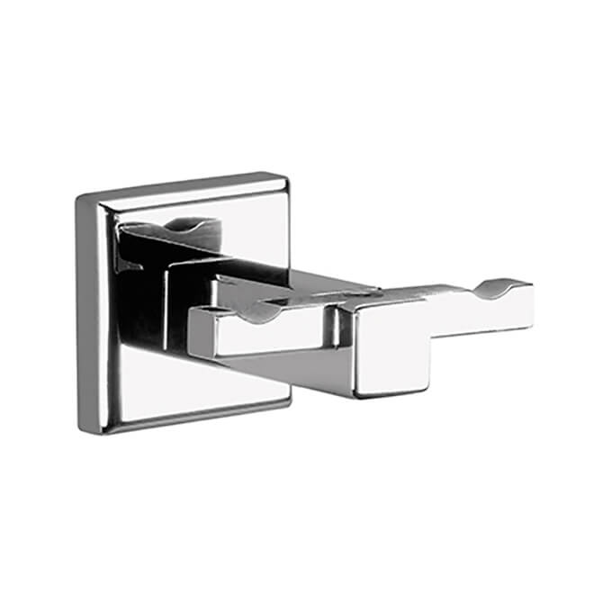 Colorado Polished Chrome Double Hook - Stellar Hardware and Bath 