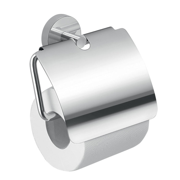 Eros Chrome Toilet Paper Holder With Cover - Stellar Hardware and Bath 