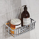 Tiberio Wall Mounted Chrome Shower Basket - Stellar Hardware and Bath 