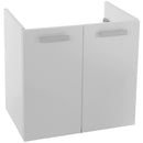 22 Inch Wall Mount Glossy White Bathroom Vanity Cabinet - Stellar Hardware and Bath 